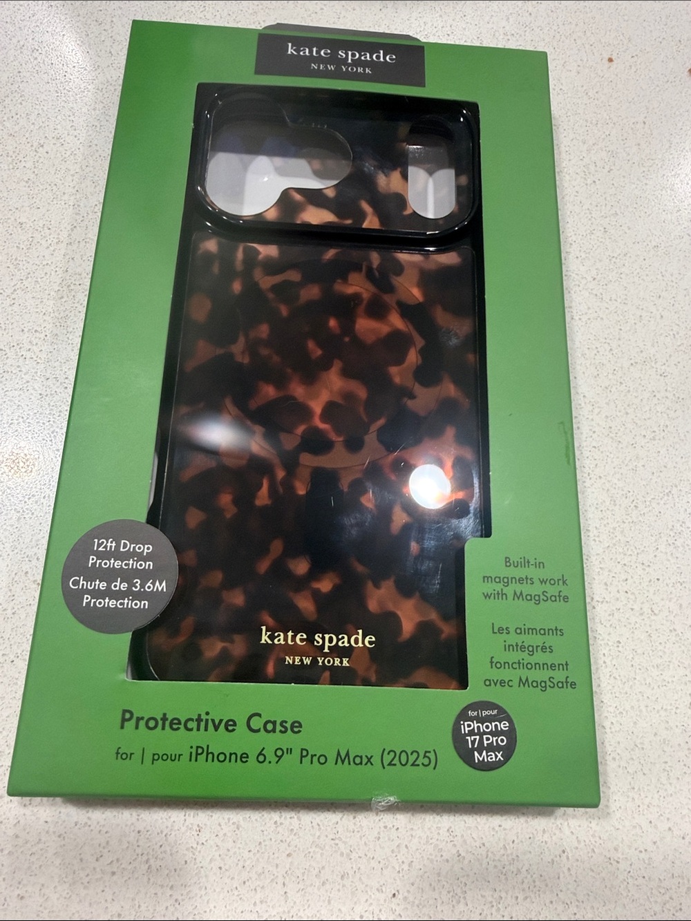 kate spade Tortoiseshell Glossy MagSafe Case for iPhone 17 Pro Max